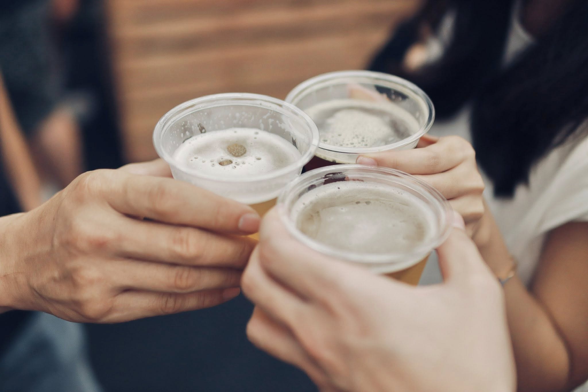 Guests cheers with beer in Klang Valley