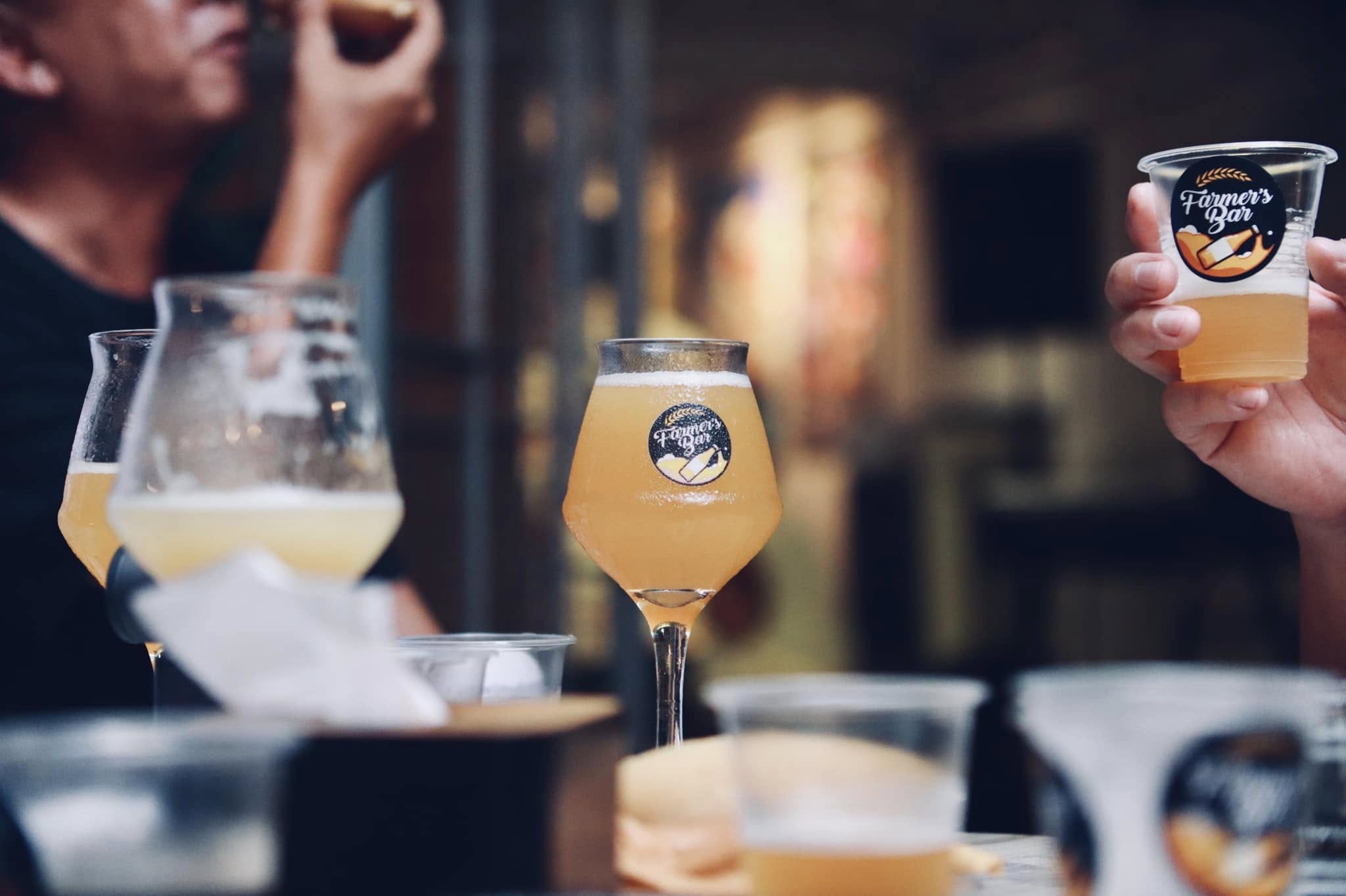 Glass of beer supplied for an event